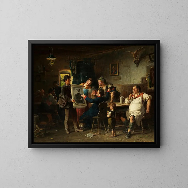 Dans l'auberge - Adolf Humborg — quadro incorniciato alla parete