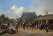 Soldati bivaccanti in un villaggio - Adolf Ignatievich Ladurner — vista dell’opera