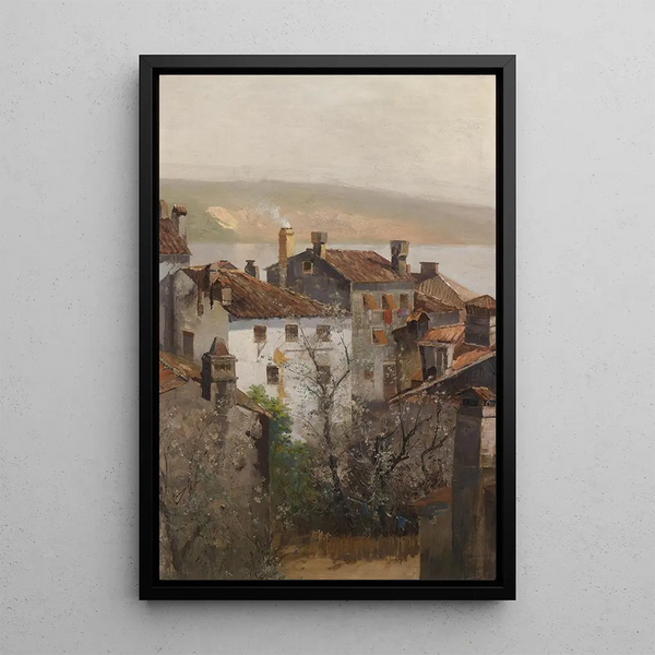 Primavera in Istria - Adolf Kaufmann — quadro incorniciato alla parete
