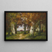 Paesaggio boschivo - Adolf Kaufmann — quadro incorniciato alla parete
