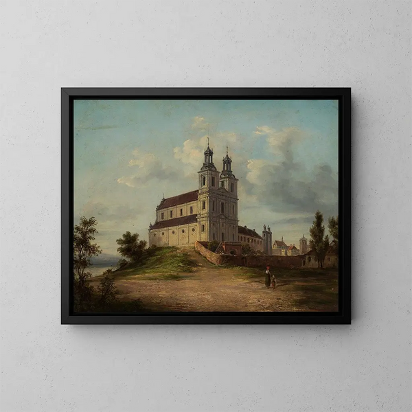 Chiesa e monastero Pauline a Skaka Krakw - Adolf Kozarski — quadro incorniciato alla parete