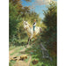 Riproduzione del dipinto Ragazzo su un cavallo bianco nella foresta - Adolf Mackeprang