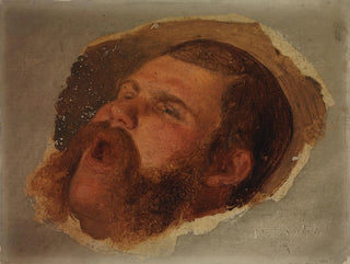 Studio di un uomo di profilo - Adolf Schrödter — vista dell’opera