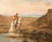 Un cavaliere in un paesaggio - Adolf Schreyer — vista dell’opera