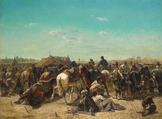 Un accampamento ottomano - Adolf Schreyer — vista dell’opera