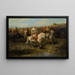 Cavaliere arabo - Adolf Schreyer — quadro incorniciato alla parete