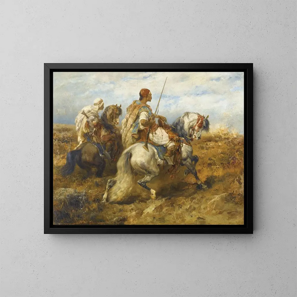 Cavalli - Adolf Schreyer — quadro incorniciato alla parete