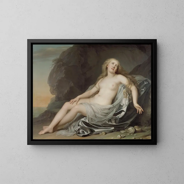 Ariane esteso sulla riva di Naxos - Adolf Ulrik Wertmüller — quadro incorniciato alla parete