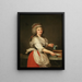 Madame A. Aughi, amica della regina Marie-Antoinette, in lattaia alla Latteria reale di Trianon - Adolf Ulrik Wertmüller — quadro incorniciato alla parete