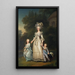 La regina Maria Antonietta di Francia e due dei suoi figli che passeggiano nel parco di Trianon - Adolf Ulrik Wertmüller — quadro incorniciato alla parete