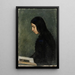 Donna dai capelli neri che legge - Adolf von Becker — vista dell’opera