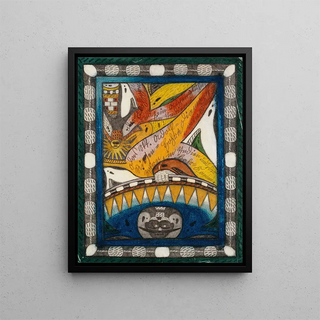 Adolf Wlfli - Das Skt AdolfDiamanttRiesenHohrn am Flohzohrn in Indien und der HahrKamm.webp