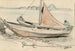Bateau tiré sur la rive - Adolf le Comte — vista dell’opera