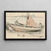 Bateau tiré sur la rive - Adolf le Comte — quadro incorniciato alla parete