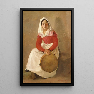 Adolph Tidemand - A women named Anunziata in Subiaco.webp