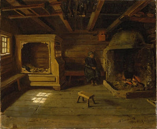 Adolph Tidemand - Farm Interior from Skjnne in Numedal.webp