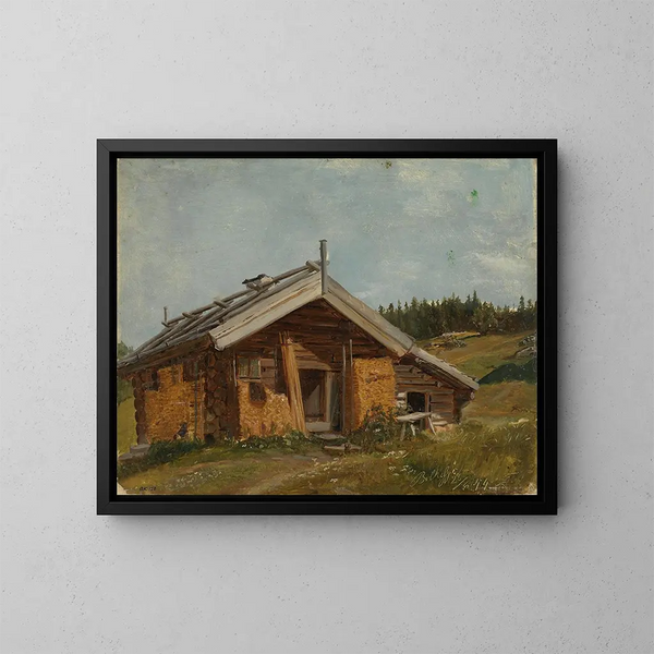 Ferme a Bolkesj - Adolph Tidemand — quadro incorniciato alla parete