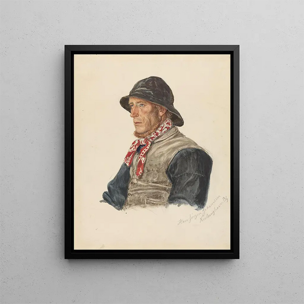 Hans Jørgen Johannesen Nevlunghavn - Adolph Tidemand — quadro incorniciato alla parete
