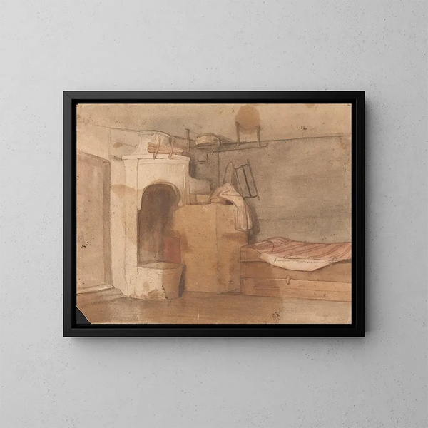 Interno - Adolph Tidemand — quadro incorniciato alla parete