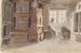 interno con figure a Leksand - Adolph Tidemand — vista dell’opera