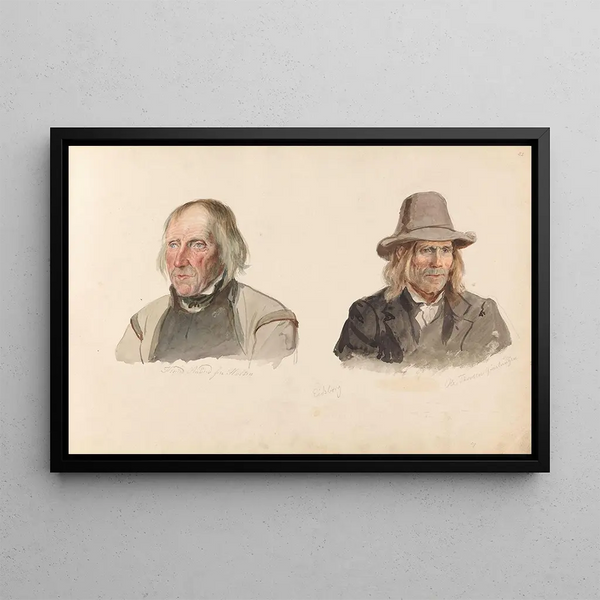 Knut Anundsen Holten Mo Ola Tovsen Kvsloa Eidsborg - Adolph Tidemand — quadro incorniciato alla parete