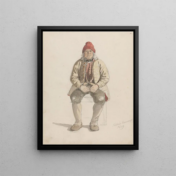 Kolbein Vossevangen Voss - Adolph Tidemand — quadro incorniciato alla parete