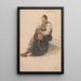 Donna con bambino sulle ginocchia Rättvik - Adolph Tidemand — quadro incorniciato alla parete