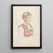 Donna in busto Viky - Adolph Tidemand — quadro incorniciato alla parete