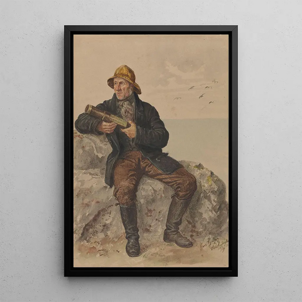 Lars Jensen Nevlunghavn - Adolph Tidemand — quadro incorniciato alla parete