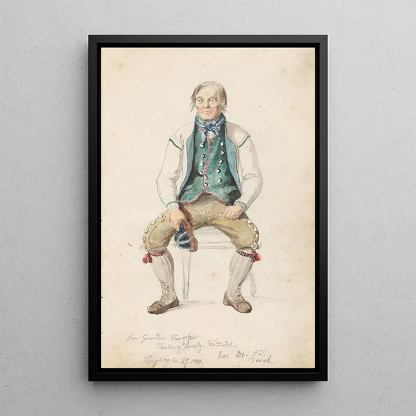 Niri Knutson Vangestad Flesberg - Adolph Tidemand — quadro incorniciato alla parete