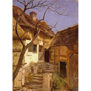 Adolph Tidemand - Old German Farm.webp