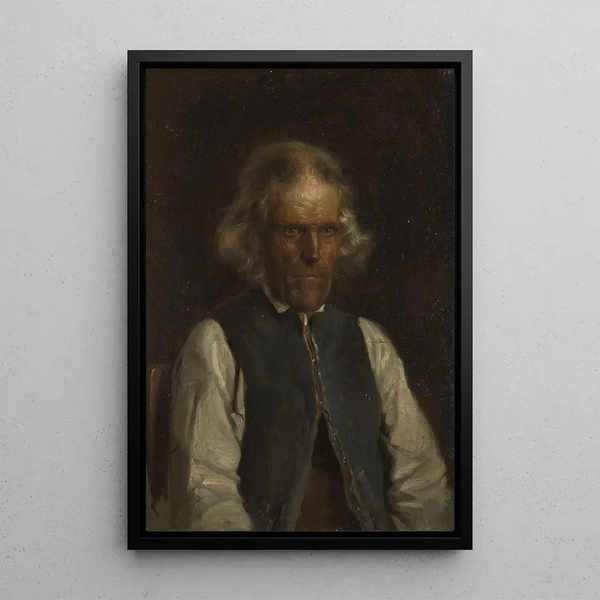 Ritratto di un contadino di Voss - Adolph Tidemand — quadro incorniciato alla parete