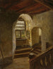 Scala in un castello sul fiume Reno - Adolph Tidemand — vista dell’opera