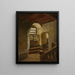 Scala in un castello sul fiume Reno - Adolph Tidemand — quadro incorniciato alla parete