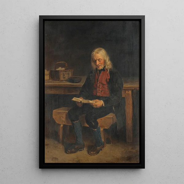 Riproduzione del dipinto Il Lettore Jan Tanne - Adolph Tidemand