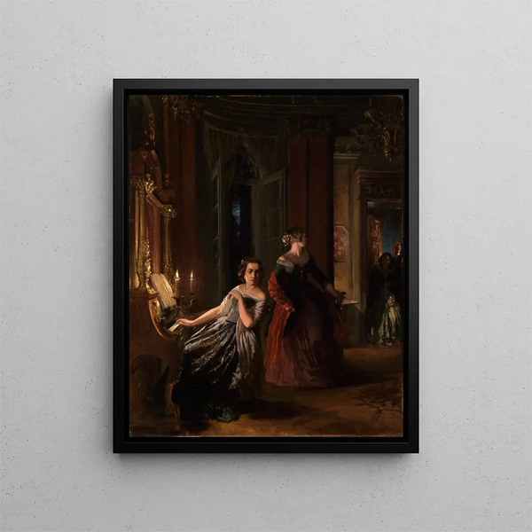 Le Strung - Adolph von Menzel — quadro incorniciato alla parete