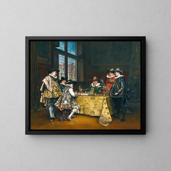 La Confrontation - Adolphe Alexandre Lesrel — quadro incorniciato alla parete
