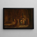Una festa nei boschi - Adolphe Monticelli — quadro incorniciato alla parete