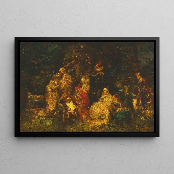 Come ti piace - Adolphe Monticelli — quadro incorniciato alla parete