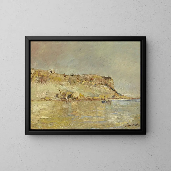 Montagne costiere - Adolphe Monticelli — quadro incorniciato alla parete