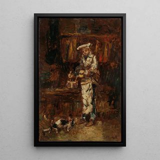 Adolphe Monticelli - Detail study for La Rottisserie des deux Paons.webp