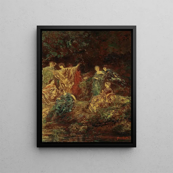 Ha celebrato il simposio - Adolphe Monticelli — quadro incorniciato alla parete