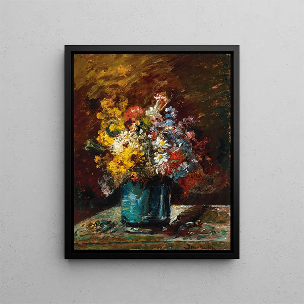 Fiori Vari - Adolphe Monticelli — quadro incorniciato alla parete