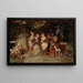 Scène di giardino - Adolphe Monticelli — quadro incorniciato alla parete