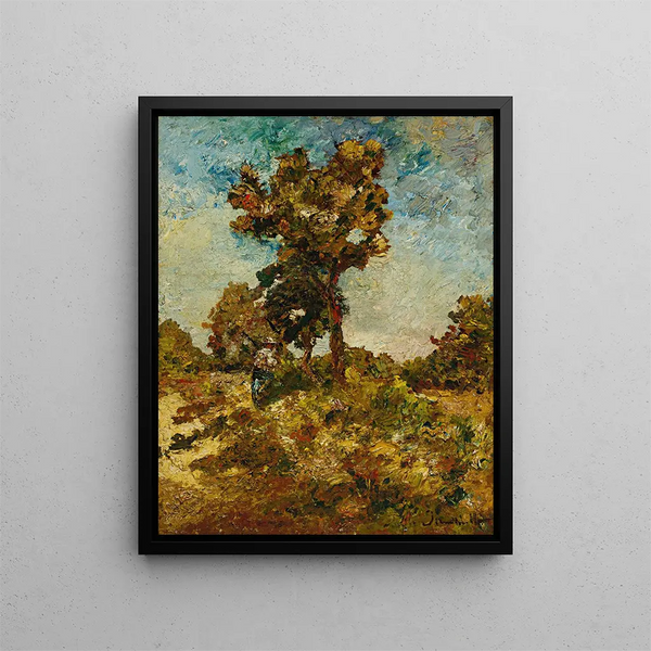Gli Alberi - Adolphe Monticelli — quadro incorniciato alla parete