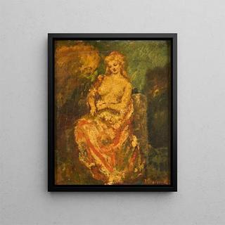 Adolphe Monticelli - Young Woman with a Fan.webp