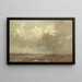 Vista del fiume al tramonto - Adolphe Mouilleron — quadro incorniciato alla parete