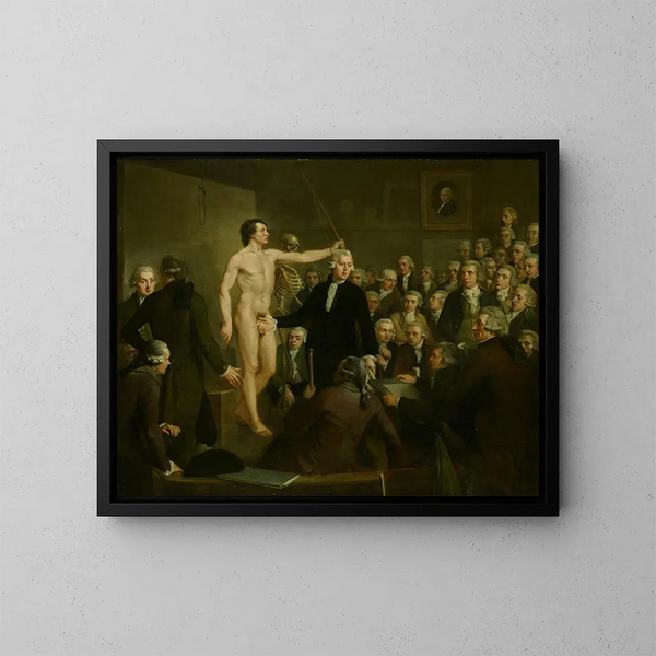 Lettura sull'anatomia per il dipartimento di disegno di Felix Meritis - Adriaan de Lelie — quadro incorniciato alla parete
