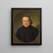 Ritratto di Jan Nieuwenhuyzen - Adriaan de Lelie — quadro incorniciato alla parete