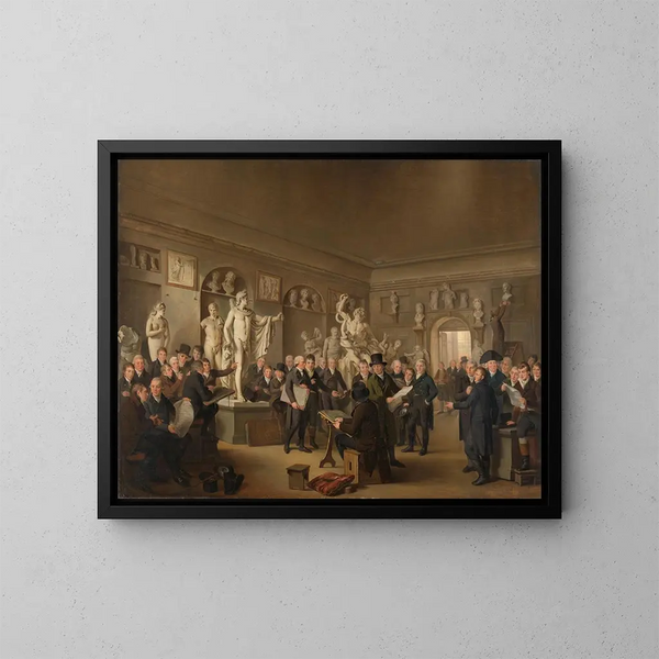 La galleria delle sculture della Società Felix Meritis - Adriaan de Lelie — quadro incorniciato alla parete